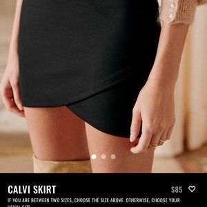Sezane Calvi mini stretch skirt